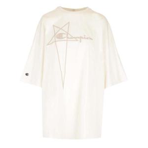 Rick Owens X 챔피언 로고 자수 크루넥 티셔츠 CW02C9229CHJEG 11 TP946375797