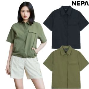 네파[택가 139,000원]여성 컴포 테크 세미크롭 반팔 셔켓 안유진착장 기능성 셔츠 자켓 7L40664