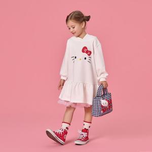 [래핑차일드]헬로키티 후드 원피스 (85A29-502-53)