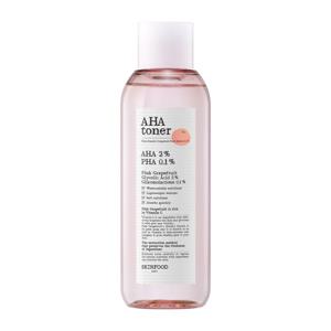 [스킨푸드] 핑크자몽 아하 토너 200ml+ 증정 핑크자몽 패드 2매입*3