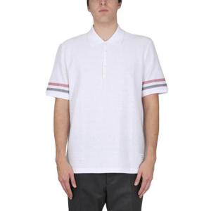 톰브라운 폴로 티셔츠 MJP169A J0046 100 White