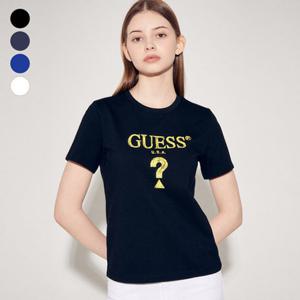 [GUESS]게스진여성 무테삼각 아크릴 짠짠컬러 반팔티셔츠(YP2K9436)