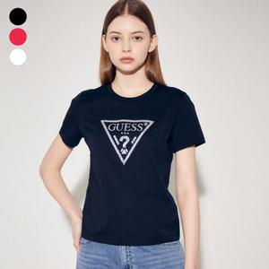 [GUESS]게스진 여성 샤이니 왕삼각 반팔티셔츠(YP2K9434)