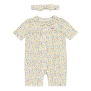 [블루독베이비8] SS25 플라워세트7부우주복 HJ (4537004103) (BLUEDOG BABY 유아 출산 백일 선물 도트 강아