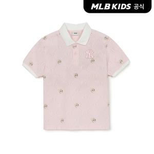[MLB키즈 공식] 25SS 모노베어 카라티 NY (L.Pink) 7APQC0153-50PKL