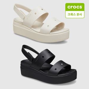 [크록스 본사] 크록스 브루클린 포 유 웨지 힐 샌들 여성 2컬러 (210676-001 210676-160)