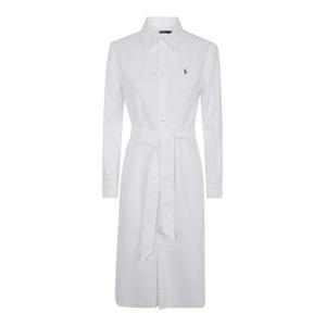 폴로 랄프로렌 미디 원피스 211928804001 White