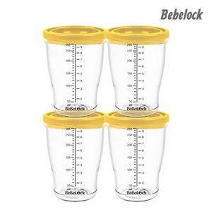 [베베락]엘파 이유식 밀폐용기 280ml 머스타드(4P)