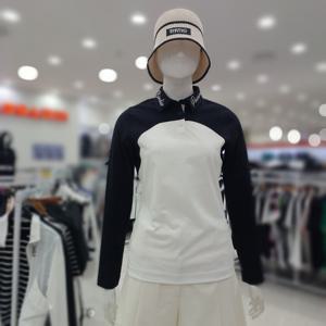 [파사디]여성골프 로고포인트컬러블록티셔츠P25STY131M_GN