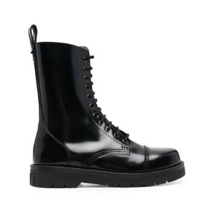 25 FW 발렌 발렌티노 가라바니 가죽 콤배트 부츠 YS0F97GFH TP441672785