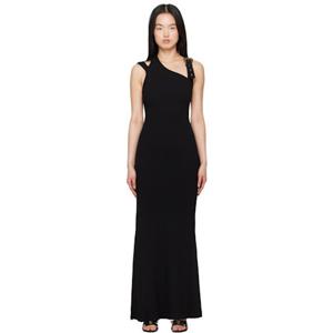 베르사체 블랙 바로크 버클 맥시 드레스 E78HAO973_EJ0004 251202F055001