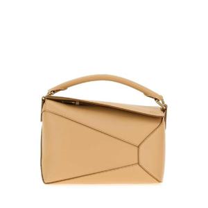 LOEWE Peach leather small Puzzle handbag A510P60XAC SILKBEIGE
