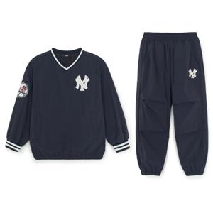 MLB 키즈 스트릿 베이직 쿠퍼스 로고 우븐 맨투맨세트(7AS2B1156-50NYD)