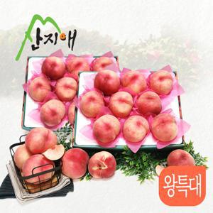 산지애 아삭아삭 햇복숭아 총 6kg (3kg*2box, 총 14~18과, 왕특대)