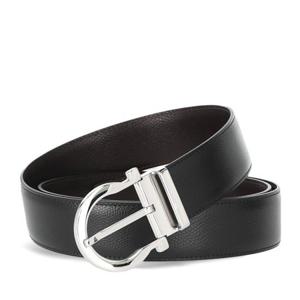 [페라가모] 간치니 양면 프리컷팅 67 9781 NERO HICKORY 675140