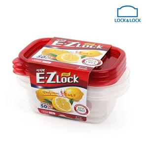 김치통 락앤락 뉴이지락 직사각 270ml 3P HLE6204