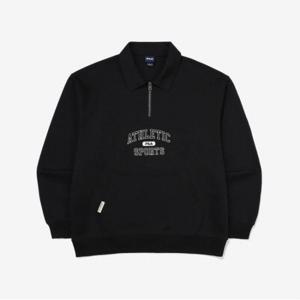[휠라] 정상* 79,000원 그래픽 반집업 맨투맨(FS2POG1106X_BLK)