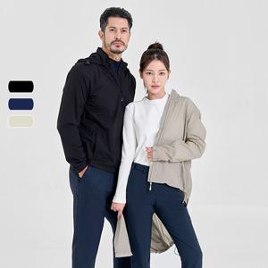 남여공용 홑겹 초경량 소프트 터치 주머니 패커블 바람막이 3COLOR MVJ4162