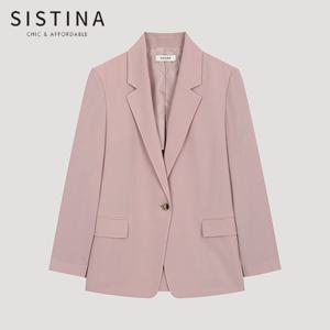 [SISTINA] 인기 사선 라인 원버튼 자켓_AWWJKO21040_LP