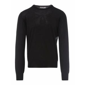 [BRUNELLO CUCINELLI] 남성 크루 넥 캐시미어 앤 실크 풀오버 M2300100CH101 블랙 /8