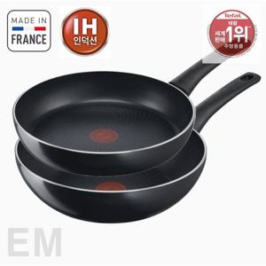 [테팔(가전)]테팔 인덕션 티타늄 제너러스쿡 2종 프라이팬 28cm + 볶음팬 28cm