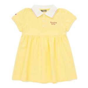 [블루독베이비8] SS25 블루독 퍼프소매 카라 드레스 HJ (4531940301) (BLUEDOG BABY 유아 출산 백일 선물