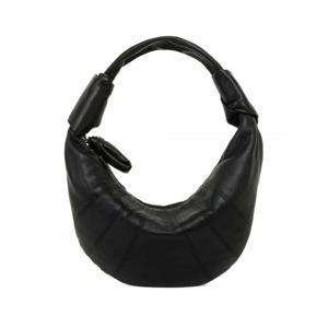 [LEMAIRE] 여성 숄더백 미니 Fortune Croissant 토트 백 BG0125LL095 BK999 블랙 /9