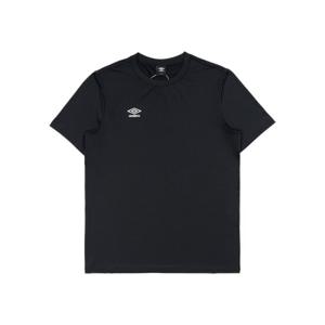 엄브로 베이직 폴리 스판 스몰로고 반팔 티셔츠 UQ121SRS11BLK