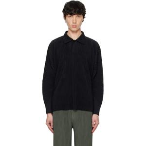 Homme Plisse Issey Miyake 폴로셔츠 블랙 먼슬리 컬러 옥토버 폴로 셔츠 242729M212010