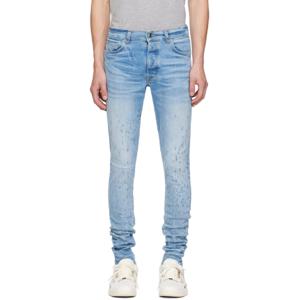 아미리 청바지 블루 샷건 스키니 진 242886M186034