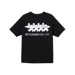 스투시 x CDG 서프맨 티셔츠 블랙 3903626