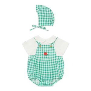 [블루독베이비8] SS25 후르츠 체크 바디슈트A  HJ (4531360403) (BLUEDOG BABY 유아 출산 백일 선물 도트