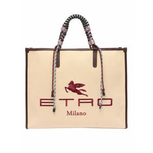 [ETRO] 여성 토트 백 로고 자수 1N00970900800 베이지 /8