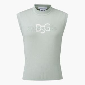 데상트골프베스트 GQC DQ12WFKV24-LKHG 여성 니트 베스트 Light Khaki