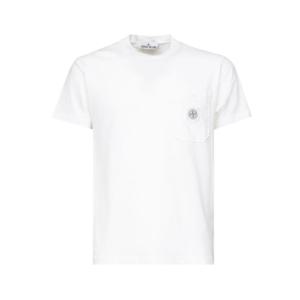 스톤 아일랜드 반팔 티셔츠 K1S152100219 S0057V0001 White