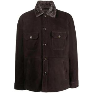 25 FW 바르바 시어링 칼라 스웨이드 셔츠 재킷  CAMICIA38900 TP436006176