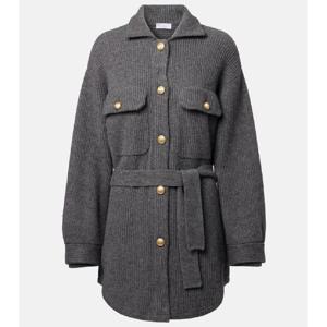 Brunello Cucinelli 울 캐시미어 실크 카디건 P01083495