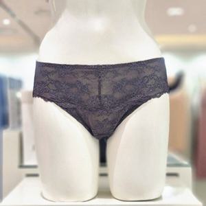 [엘르] 다크 그레이 베일 레이스 햄라인 팬티 EEWBP331DGY