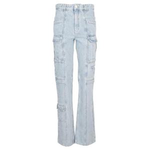 Isabel Marant 로고 패치 플레어 진 PA0048FAA1H231 30LULIGHTBLUE TP942387874