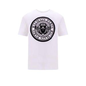 Balmain 플록 코인 티셔츠 BH1EG000BB17 GAB TP934567628