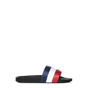 Moncler 로고가 새겨진 스트라이프 슬라이드 4C0004001A49 998 TP934867257