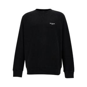 Balmain 로고 플록 크루넥 스웨트셔츠 CH1JQ005BB04 EAB TP935987179