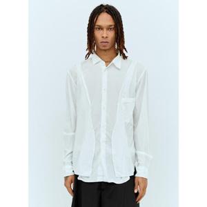 25 FW 꼼데가르송 남성 패널 셔츠  hpl0156010wht