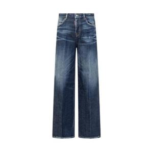 Dsquared2 디스트레스드 와이드 레그 진 S72LB0807S30872 470 TP943956088