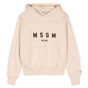 25SS 키즈 로고 후드티 베이지 F4MSJUHS173 260