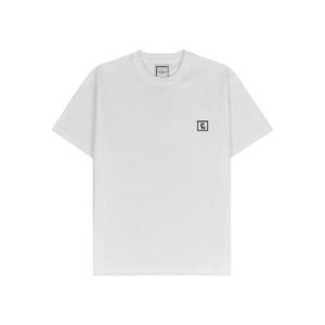 우영미 코튼 백 로고 티셔츠 화이트   24SS W241TS07701W