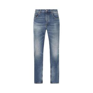 Saint Laurent 로고 패치 스트레이트 레그 진 757190Y09XB 5069 TP944435569