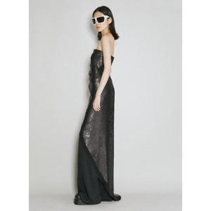 25 FW 릭오웬스 여성 롱 스팽글 탑 ric0254003blk