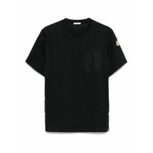 [MONCLER] 라프리마 남성 티셔츠 PatchPocket 8C0002089A4U999 블랙 /8