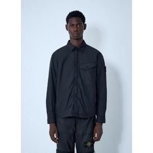 25 FW 스톤아일랜드 남성 가먼트 다이드 로고 패치 재킷  sto0162018blk